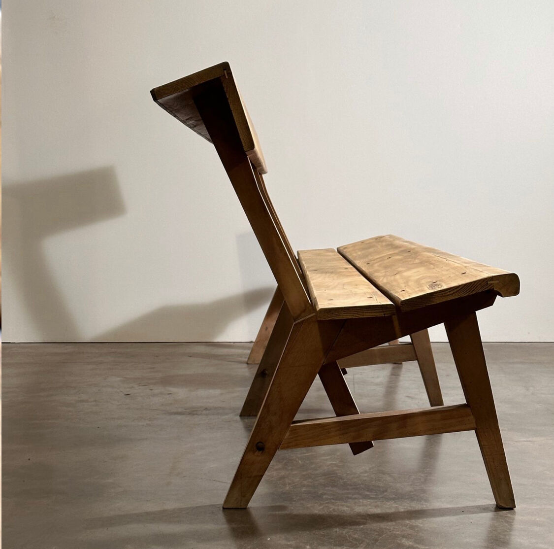 Pair of wooden benches