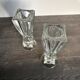 Vintage glass candlestick holders – Scandinavian design