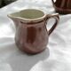 Théière et pots à lait en céramique marron