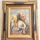 Oil Painting Canvas Orientalist Horseman Falcon Arab Hunting