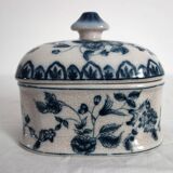 Old porcelain candy box with cracked effect