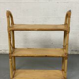 Rattan wall shelf