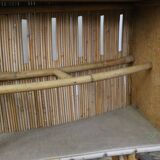 Tiki bar, rattan bar and two stools