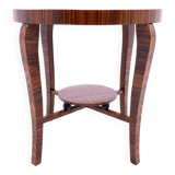 Round Art Deco coffee table, Poland, mid 20th century. after renovation.