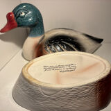 Zoomorphic terrine signed by Michel Caugant