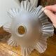 Serrated glass light fixture, 1930