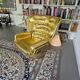 Golden limited edition Elda chair by Joe Colombo for Longhi Italy no. 19/20