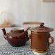 Ceramic tiered coffee pot