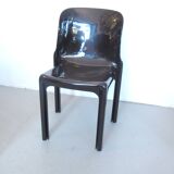 Set de 4 chaises Selene marron Magistretti Artemide