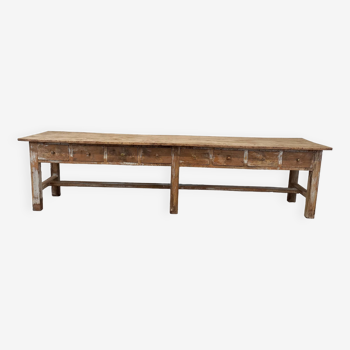 Workbench, console with drawers 300 cm