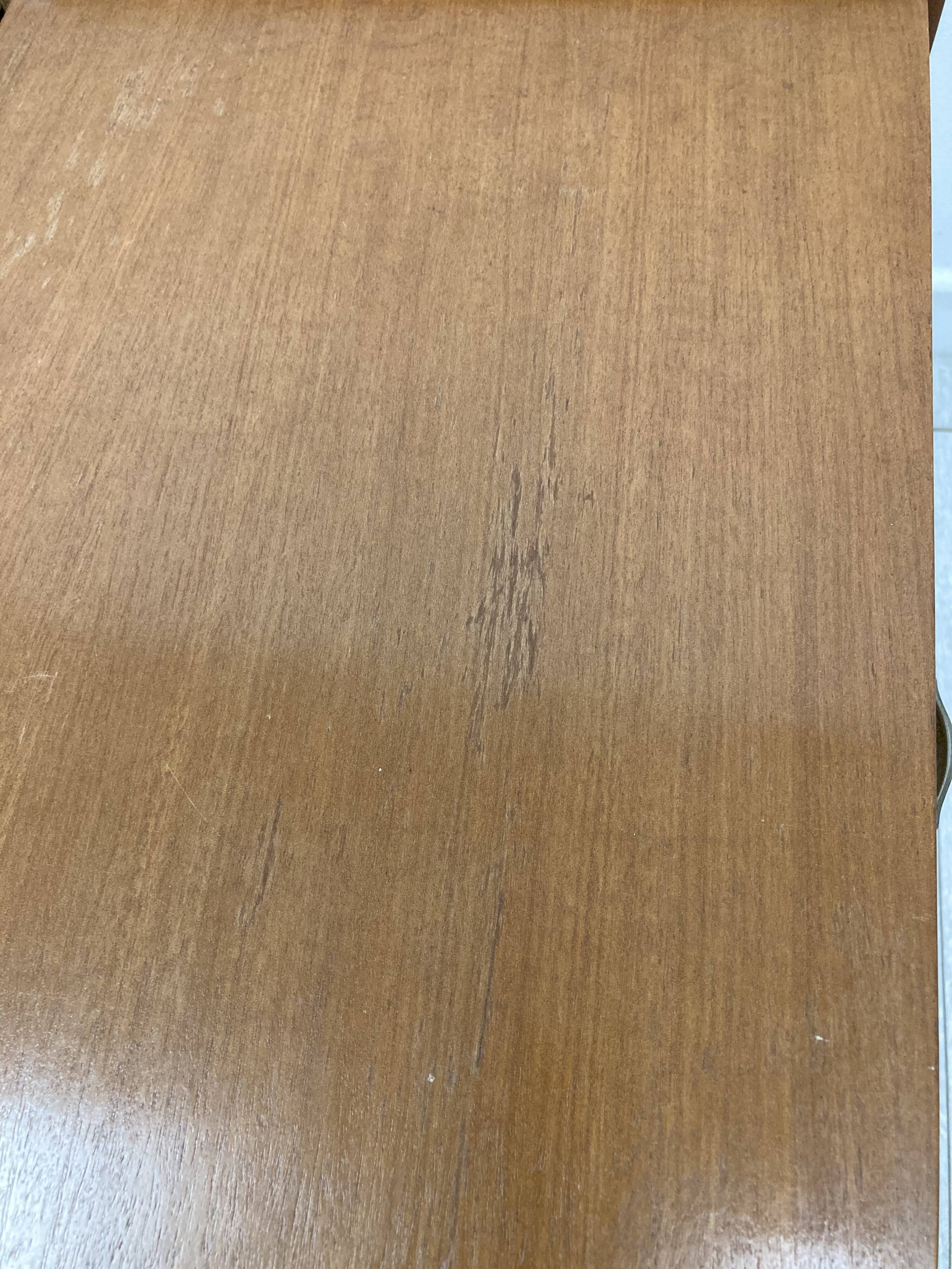 Pair of 1960s bedside tables compass feet