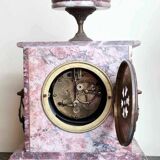 Clock And Its Two Candlesticks Napoleon III Period