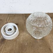 Applique murale en porcelaine blanche vintage, années 1970