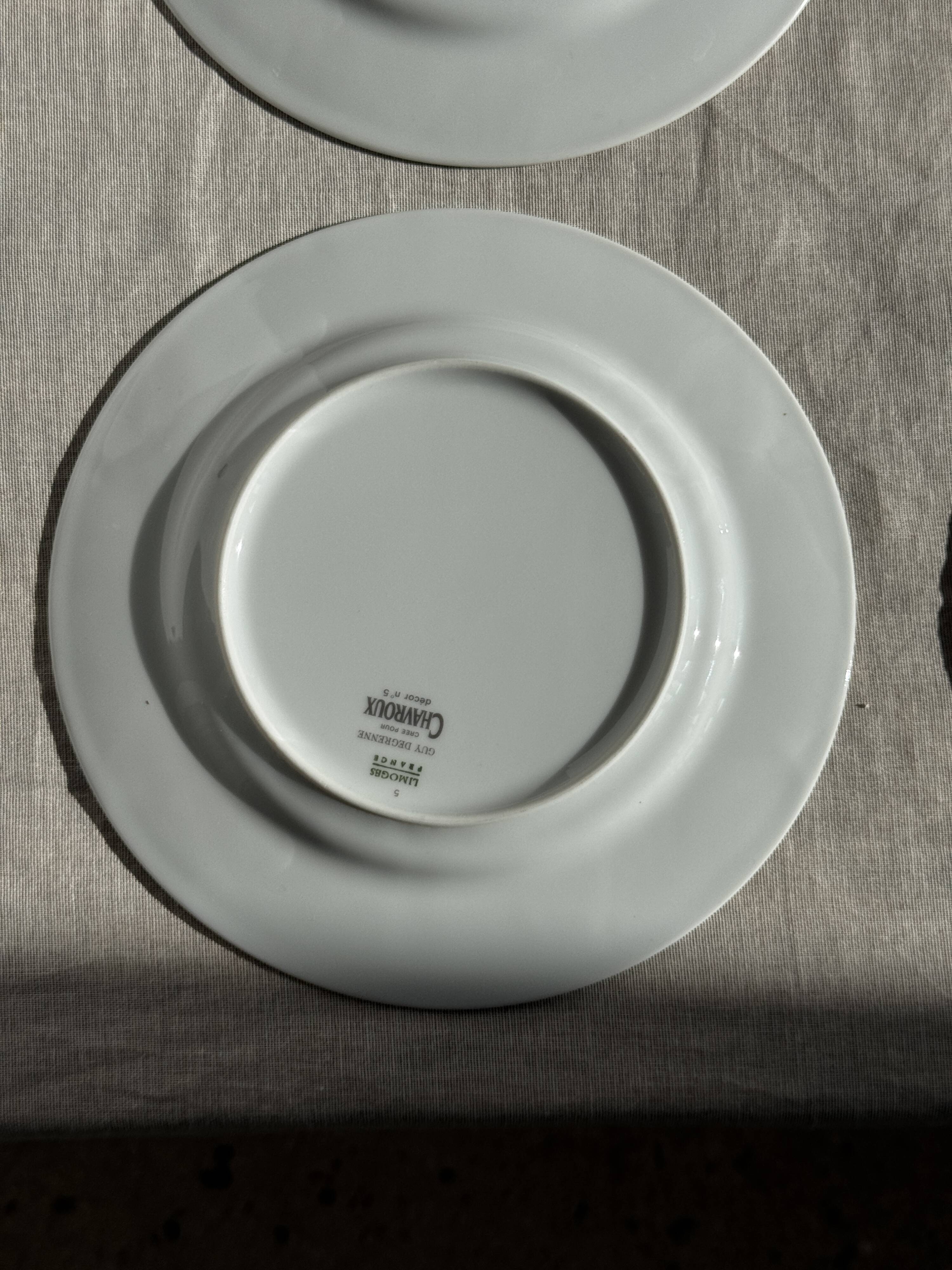 Set of 12 cheese plates France Chavroux 1990s D 21.5