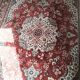 Large vintage carpet pure wool Persian design 240x340cm French made