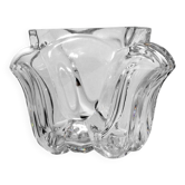 Lars Hellsten "Tulip" Full Lead Crystal Glass Vase, For Orrefors, Sweden