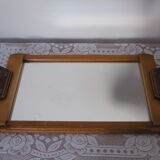 Mirror tray and wood