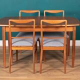 Retro Teak 1960s Vanson Dining Table & 4 Chairs