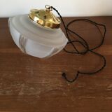 Vintage frosted glass hanging