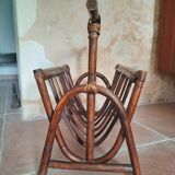Rattan magazine holders
