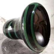 Large dutch design vilma henkelman, unica leerdam art glass vase 1989
