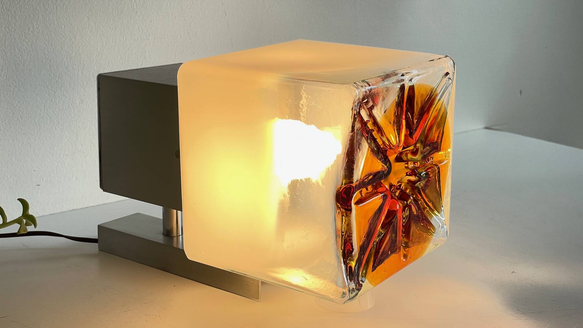 Space age style mazzega wall light