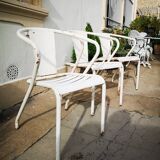 Set de 3 fauteuils Tolix FT5 1950