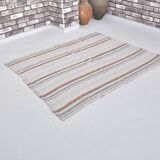 Tapis Kilim Oushak d'Anatolie à rayures