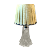 Lampe de chevet en verre pressé vintage 60