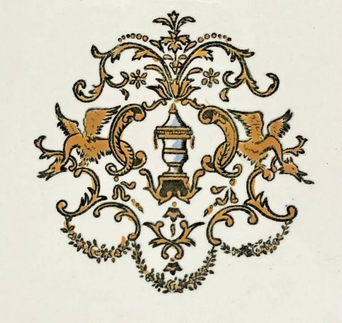 6 flat plates Gien Dionysos the children at the press 1938 1960