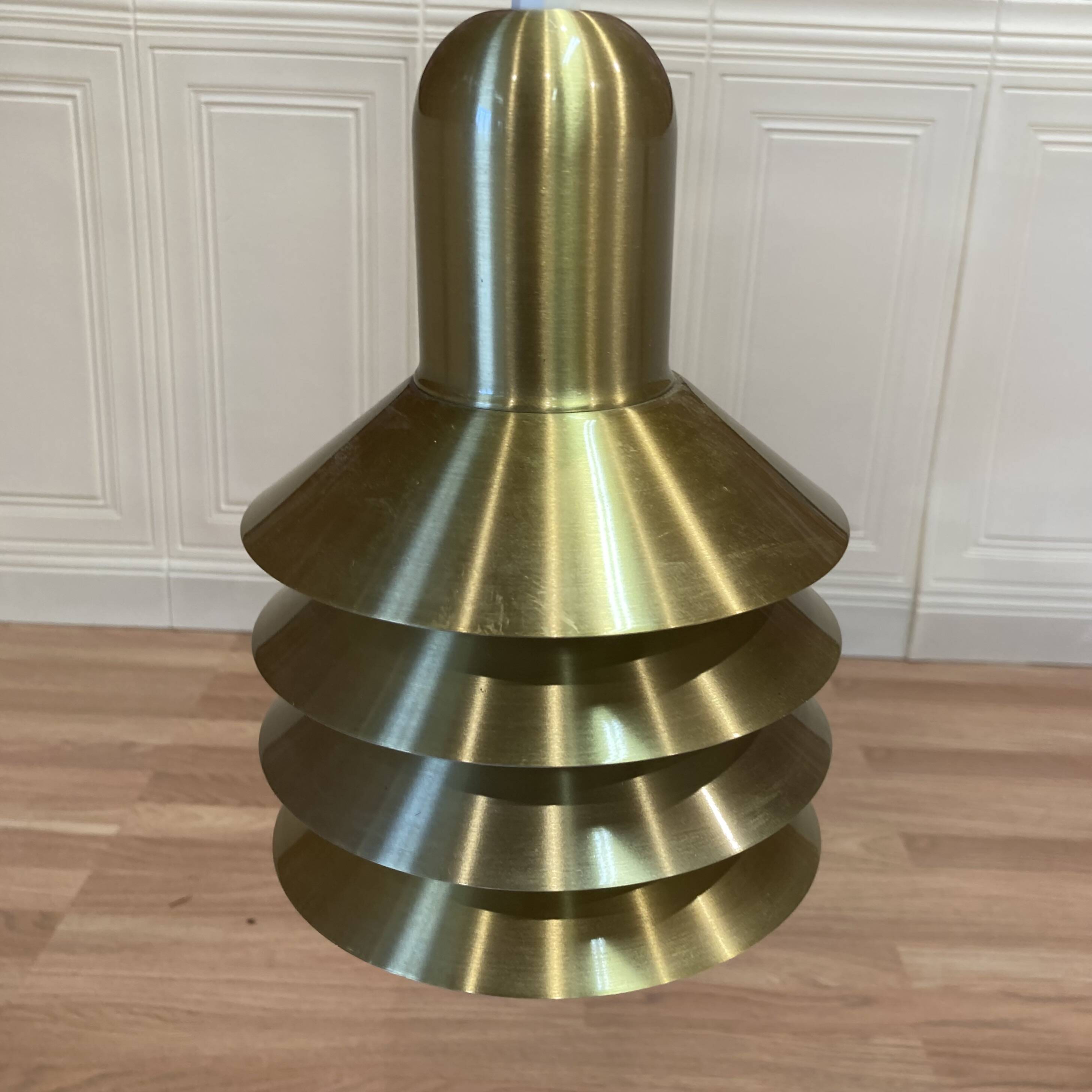 Scandinavian design metal suspension.