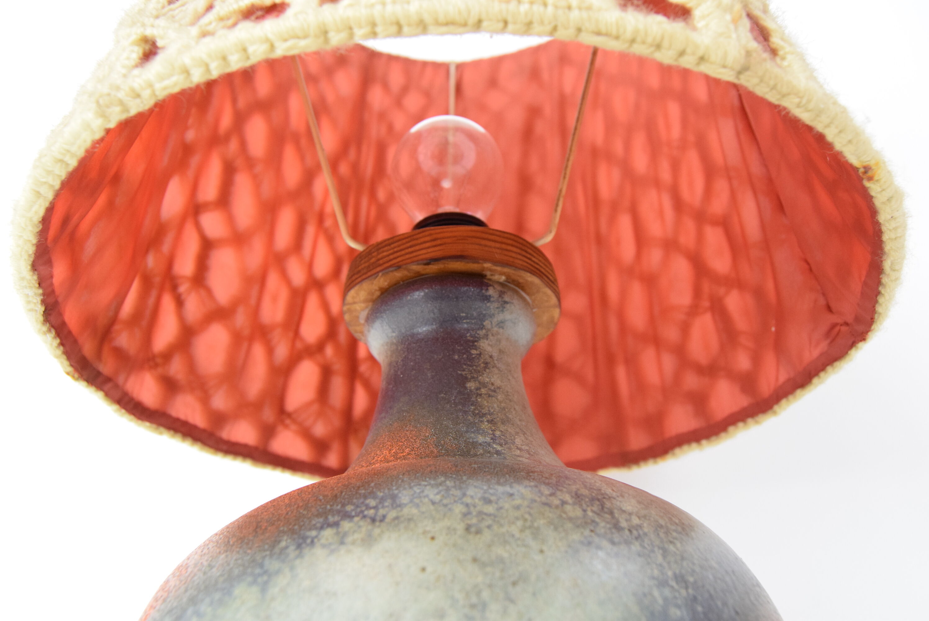 Mid-century Ceramic Table Lamp,1970's.