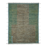 Handmade Tribal Decorative 323 cm x 425 cm Green Wool Carpet