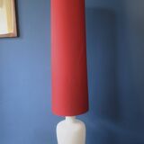 Mid century floor lamp in glass with tall shade, 1960s
