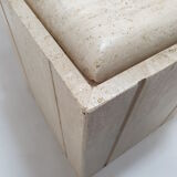 Italian travertine coffee table, 1980s