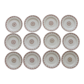 Assiettes plates Luneville