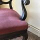 Fauteuil de style chippendale en bois patiné