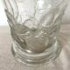 Antique glass vase with embossed nasturtiums