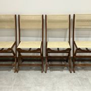 Set of 4 folding garden chairs