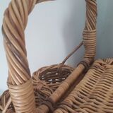 Rattan and wicker basket