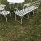 Antique wrought iron garden furniture