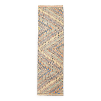 Tapis de couloir Kilim scandinave 2x8, 73x255Cm