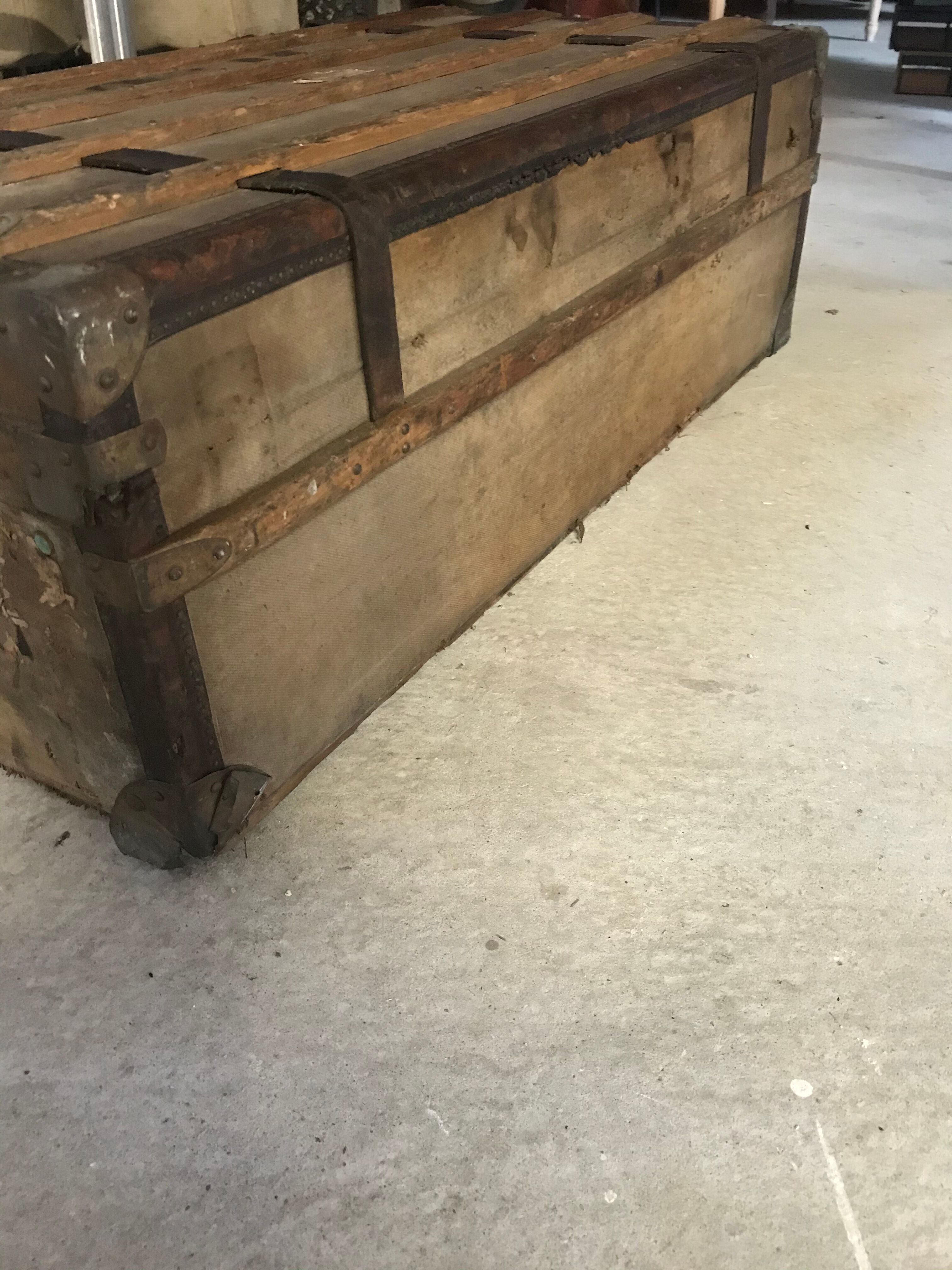 Ancient travel trunk