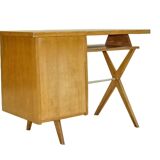 Vintage 1950 crossed  and compass legs desk