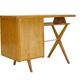 Vintage 1950 crossed  and compass legs desk