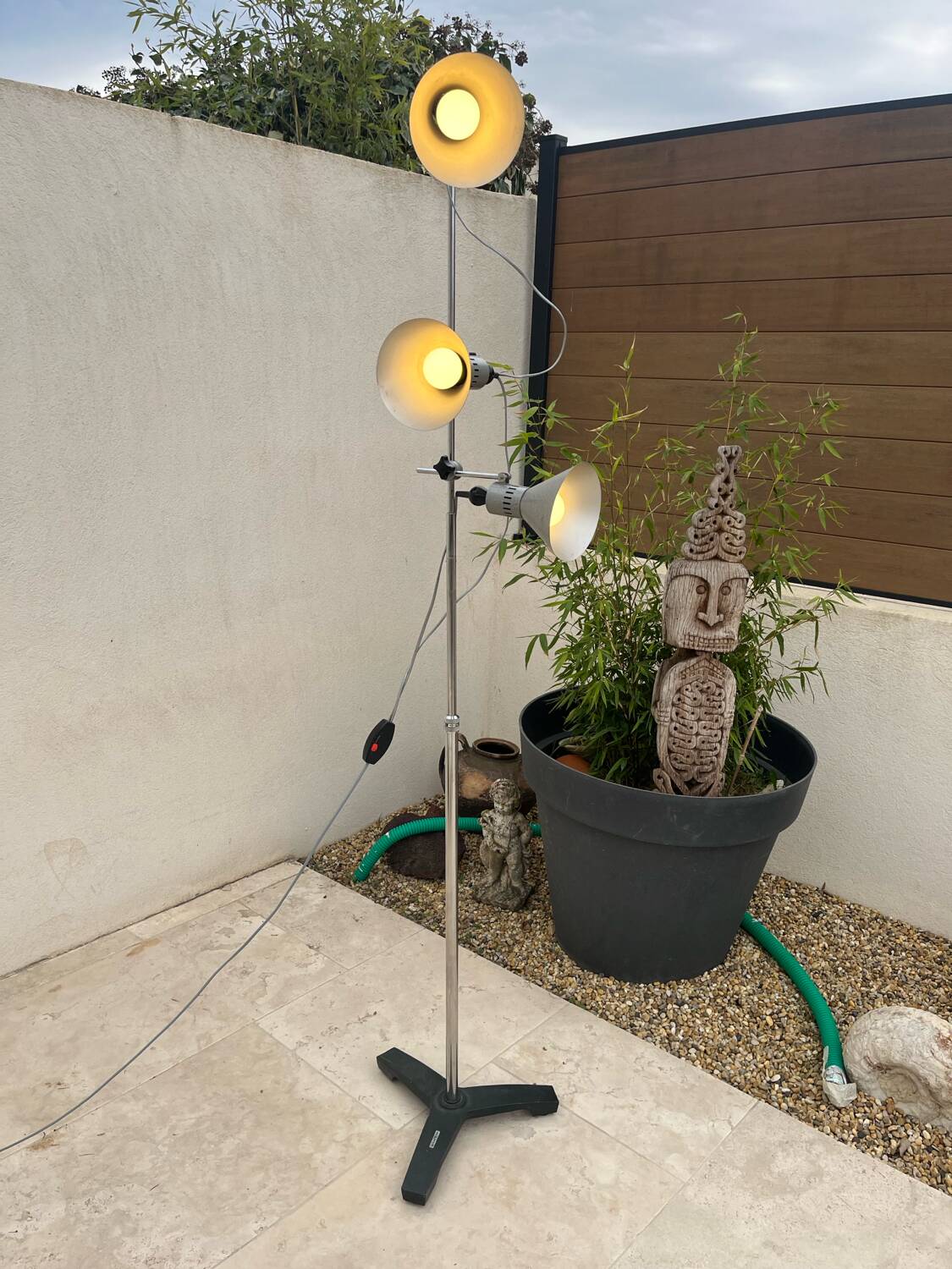60s industrial floor lamp