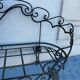 Méridienne de jardin en fer forgé