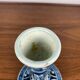 Blue & white floral candle holder by OUD, Delft, 1930/60