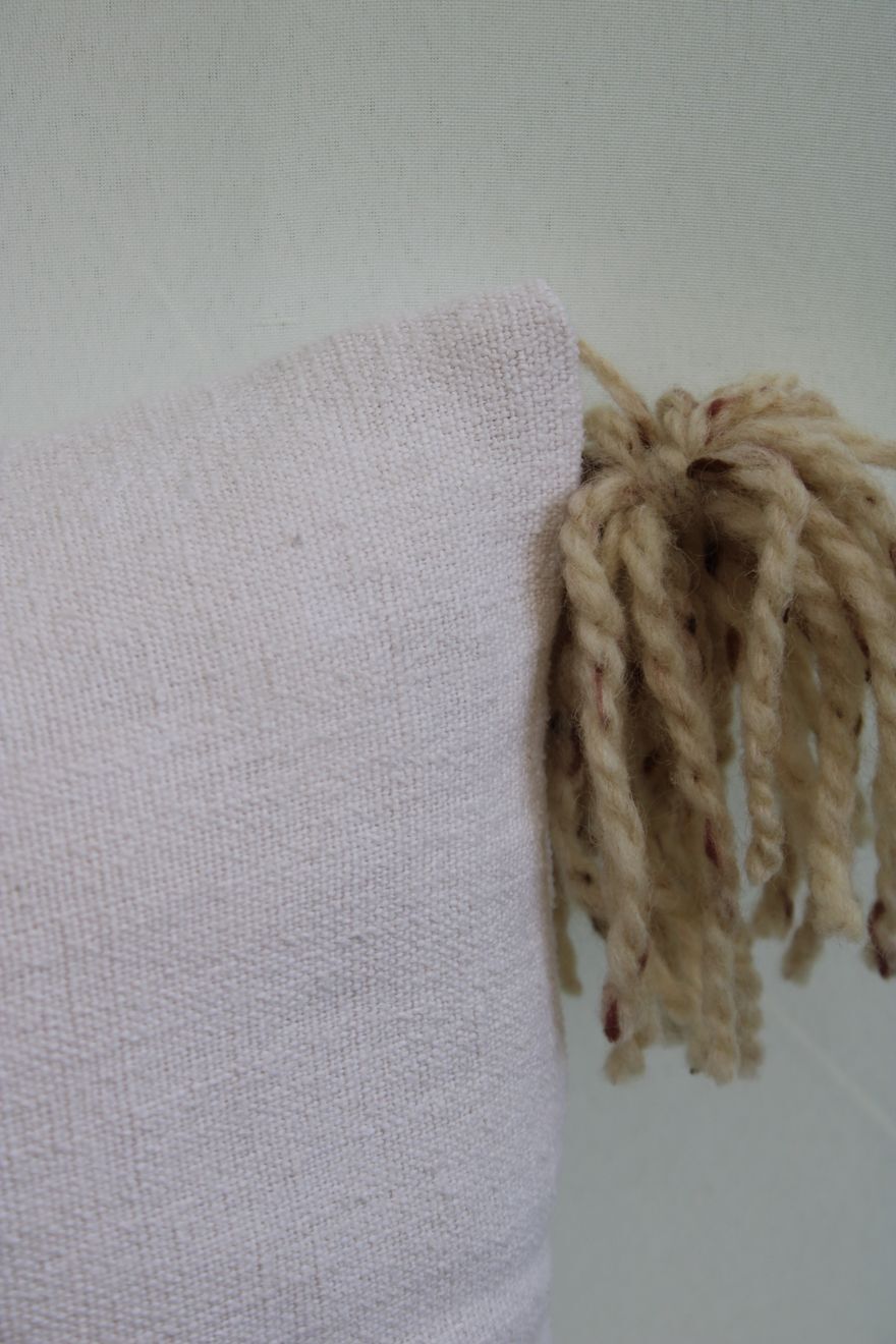 Linen and cotton cushion