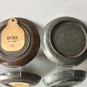 2 ottoman antique  plates bowls copper tin coated